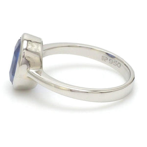 Customised Natural Blue Sapphire Platinum Astrology Ring for Rashi JL PT 1147