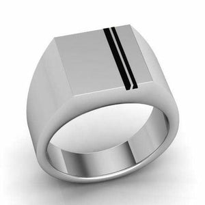 Customised Plain Platinum Ring JL PT 959