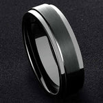 Load image into Gallery viewer, Platinum Band with Black Rhodium JL PT 950
