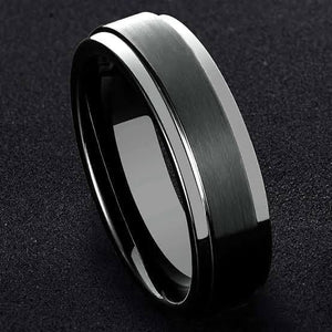 Platinum Band with Black Rhodium JL PT 950