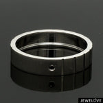 Load image into Gallery viewer, Platinum Men’s Rings with Black Diamond JL PT 953-Black
