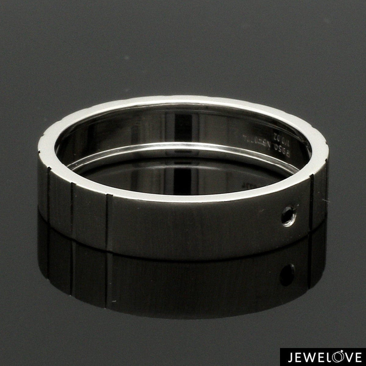 Platinum Men’s Rings with Black Diamond JL PT 953-Black