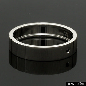 Platinum Men’s Rings with Black Diamond JL PT 953-Black