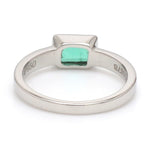 Load image into Gallery viewer, Platinum Ring with Emerald JL PT 1309
