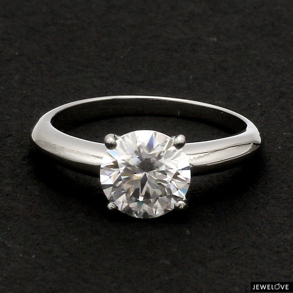 Customised Platinum Ring with Moissanite JL PT 1270