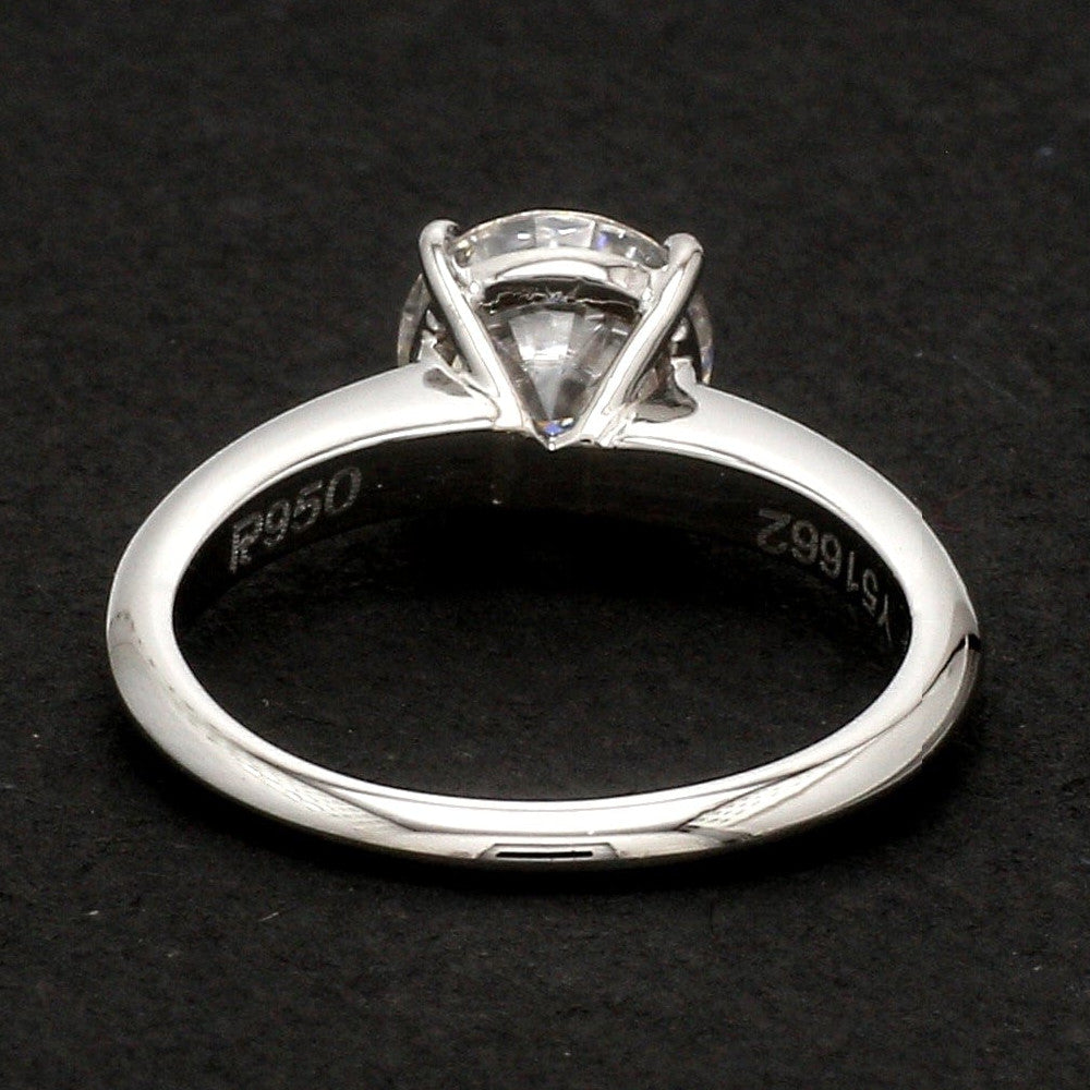 Customised Platinum Ring with Moissanite JL PT 1270