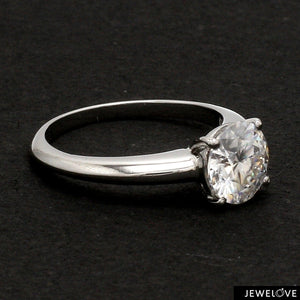 Customised Platinum Ring with Moissanite JL PT 1270