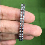 Load image into Gallery viewer, Dazzling Shiny 2-row Japanese Platinum Bracelet for Women with Diamond Cut Balls JL PTB 722
