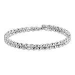 Load image into Gallery viewer, Dazzling Shiny 2-row Japanese Platinum Bracelet for Women with Diamond Cut Balls JL PTB 722
