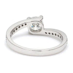 Load image into Gallery viewer, Designer Curvy Platinum Solitaire Engagement Ring for Women JL PT 480
