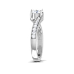 Load image into Gallery viewer, 1-Carat Lab Grown Solitaire Curvy Platinum Engagement Ring for Women JL PT LG G 480-B
