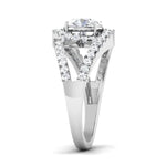 Load image into Gallery viewer, Designer Curvy Platinum Solitaire Engagement Ring for Women JL PT 516
