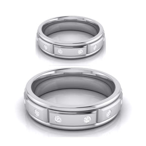 Designer Diamond Platinum Love Bands JL PT R-8021