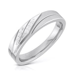 Load image into Gallery viewer, Designer Diamond Platinum Love Bands JL PT R-8026
