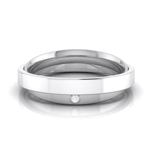 Designer  Diamond Platinum Love Bands JL PT R-8032