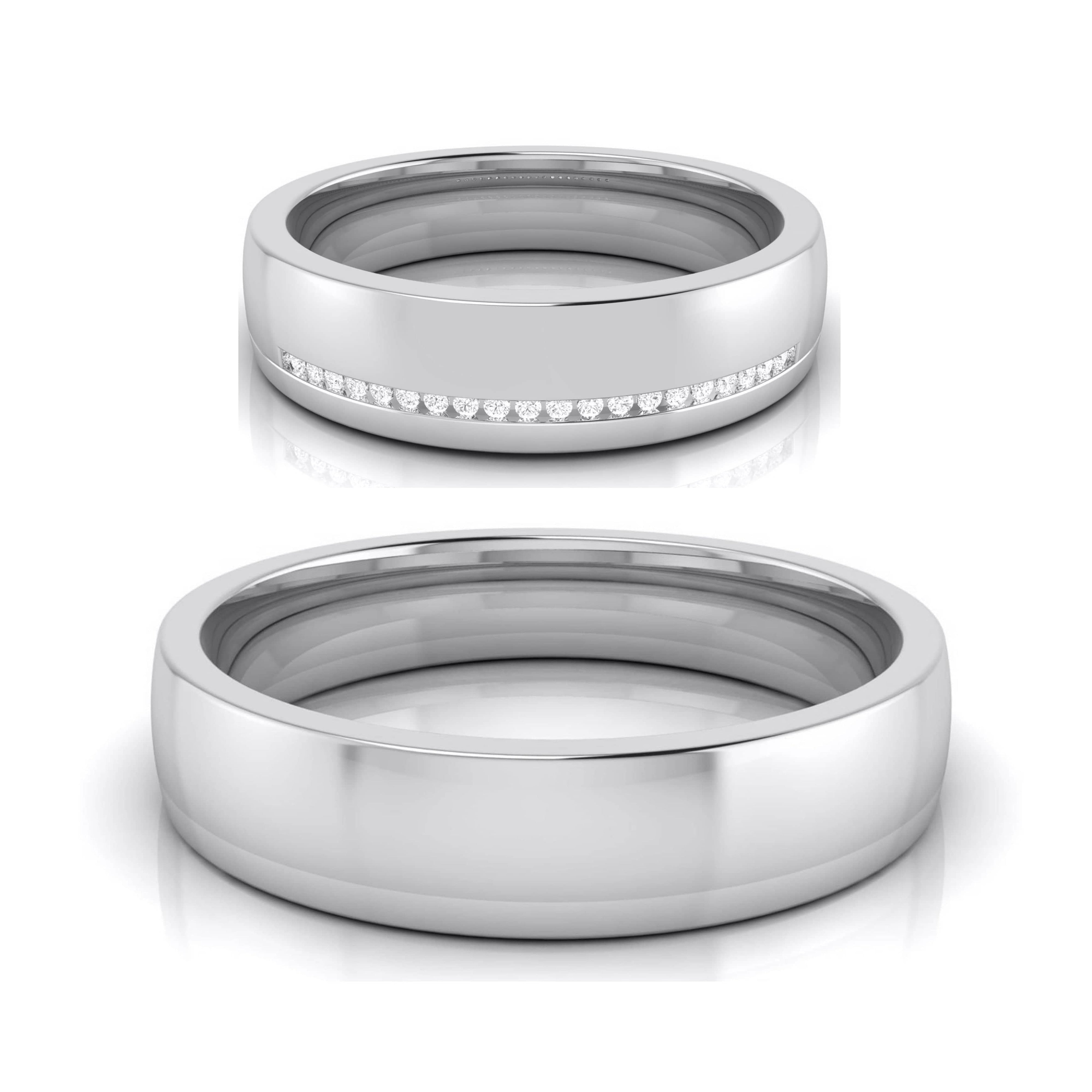 Designer Diamond Platinum Love Bands JL PT R-8033