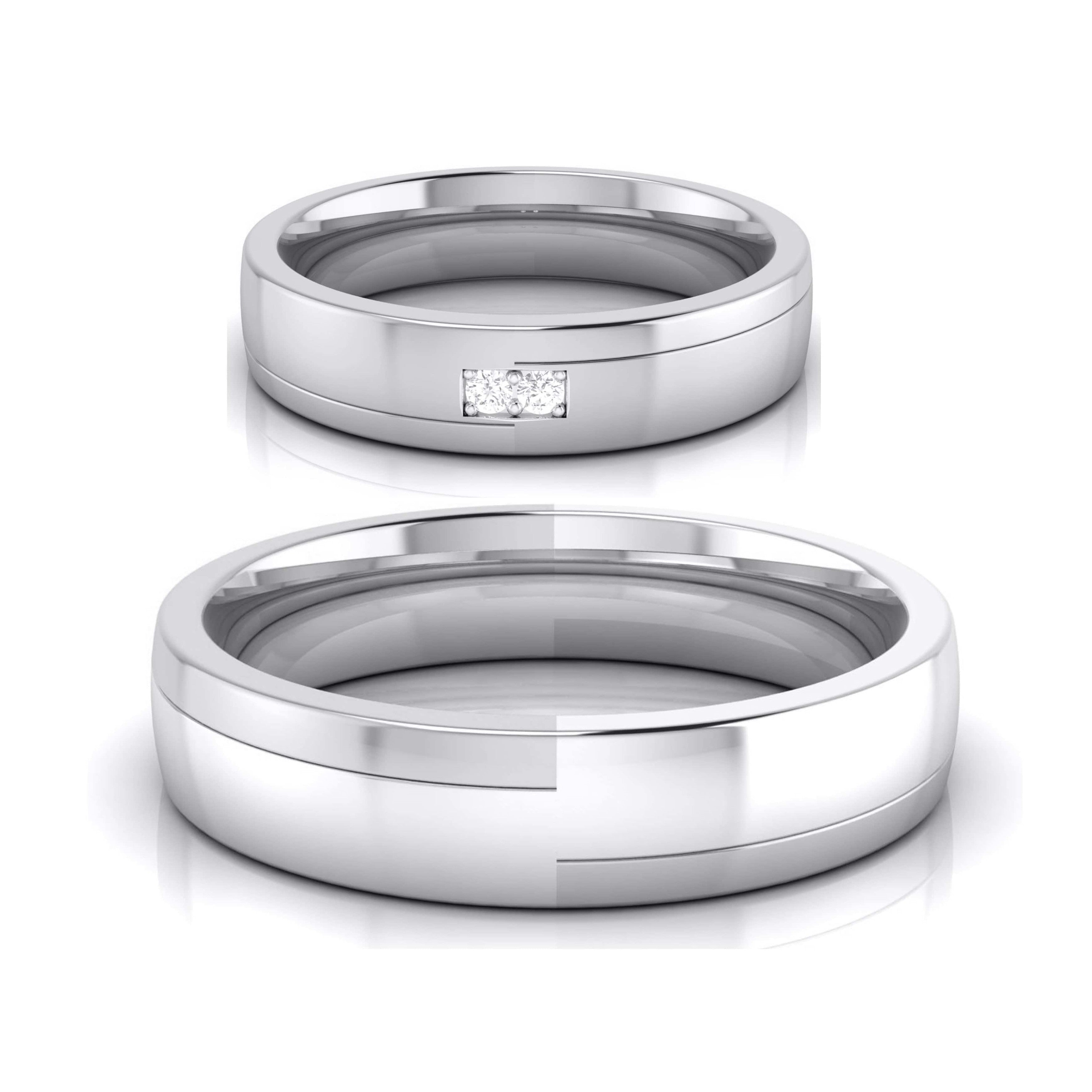 Designer Diamond Platinum Love Bands JL PT R-8044