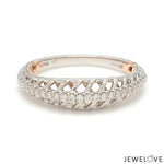 Load image into Gallery viewer, Designer Diamonds Platinum Love Bands with Rose Gold JL PT 1070
