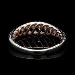 Load image into Gallery viewer, Designer Diamonds Platinum Love Bands with Rose Gold JL PT 1070
