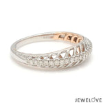 Load image into Gallery viewer, Designer Diamonds Platinum Love Bands with Rose Gold JL PT 1070
