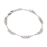 Load image into Gallery viewer, Designer Flowery Japanese Platinum Bracelet for Women JL PTB 662
