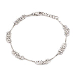 Load image into Gallery viewer, Designer Flowery Japanese Platinum Bracelet for Women JL PTB 662
