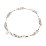 Load image into Gallery viewer, Designer Flowery Japanese Platinum Rose Gold Bracelet for Women JL PTB 662R
