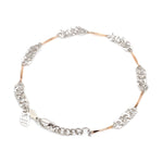 Load image into Gallery viewer, Designer Flowery Japanese Platinum Rose Gold Bracelet for Women JL PTB 662R
