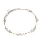 Load image into Gallery viewer, Designer Flowery Japanese Platinum Rose Gold Bracelet for Women JL PTB 662R
