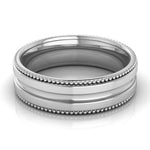 Load image into Gallery viewer, Designer Half Eternity &amp; Plain Platinum Couple Rings JL PT 524
