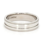 Load image into Gallery viewer, Designer Half Eternity &amp; Plain Platinum Couple Rings JL PT 524
