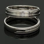 Load image into Gallery viewer, Designer Half Eternity &amp; Plain Platinum Couple Rings JL PT 524
