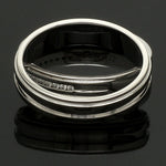 Load image into Gallery viewer, Designer Half Eternity &amp; Plain Platinum Couple Rings JL PT 524
