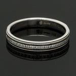 Load image into Gallery viewer, Designer Half Eternity &amp; Plain Platinum Couple Rings JL PT 524
