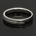 Load image into Gallery viewer, Designer Half Eternity &amp; Plain Platinum Couple Rings JL PT 524
