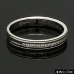 Load image into Gallery viewer, Designer Half Eternity &amp; Plain Platinum Couple Rings JL PT 524
