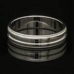 Load image into Gallery viewer, Designer Half Eternity &amp; Plain Platinum Couple Rings JL PT 524
