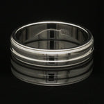 Load image into Gallery viewer, Designer Half Eternity &amp; Plain Platinum Couple Rings JL PT 524
