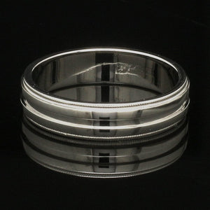 Designer Half Eternity & Plain Platinum Couple Rings JL PT 524