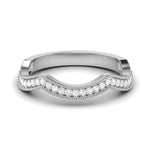 Load image into Gallery viewer, Designer Half Eternity Platinum Ring with Diamonds JL PT 437
