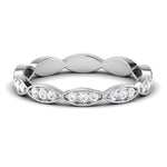 Load image into Gallery viewer, Designer Half Eternity Platinum Ring with Diamonds JL PT 442
