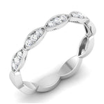 Load image into Gallery viewer, Designer Half Eternity Platinum Ring with Diamonds JL PT 442
