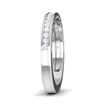 Load image into Gallery viewer, Designer Half Eternity Platinum Wedding Band with Diamonds JL PT 6771
