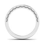 Load image into Gallery viewer, Designer Half Eternity Platinum Wedding Band with Diamonds JL PT 6771
