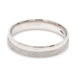 Load image into Gallery viewer, Designer Half Rough Texture Japanese Platinum Love Bands with JL PT 1023
