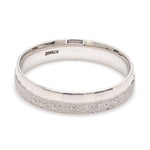 Load image into Gallery viewer, Designer Half Rough Texture Japanese Platinum Love Bands with JL PT 1023
