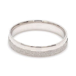 Load image into Gallery viewer, Designer Half Rough Texture Japanese Platinum Love Bands with JL PT 1023
