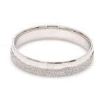 Load image into Gallery viewer, Designer Half Rough Texture Japanese Platinum Love Bands with JL PT 1023
