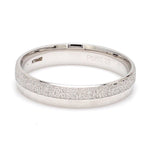 Load image into Gallery viewer, Designer Half Rough Texture Japanese Platinum Love Bands with JL PT 1023
