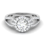 Load image into Gallery viewer, Designer Halo Solitaire Engagement Ring in Platinum JL PT 514
